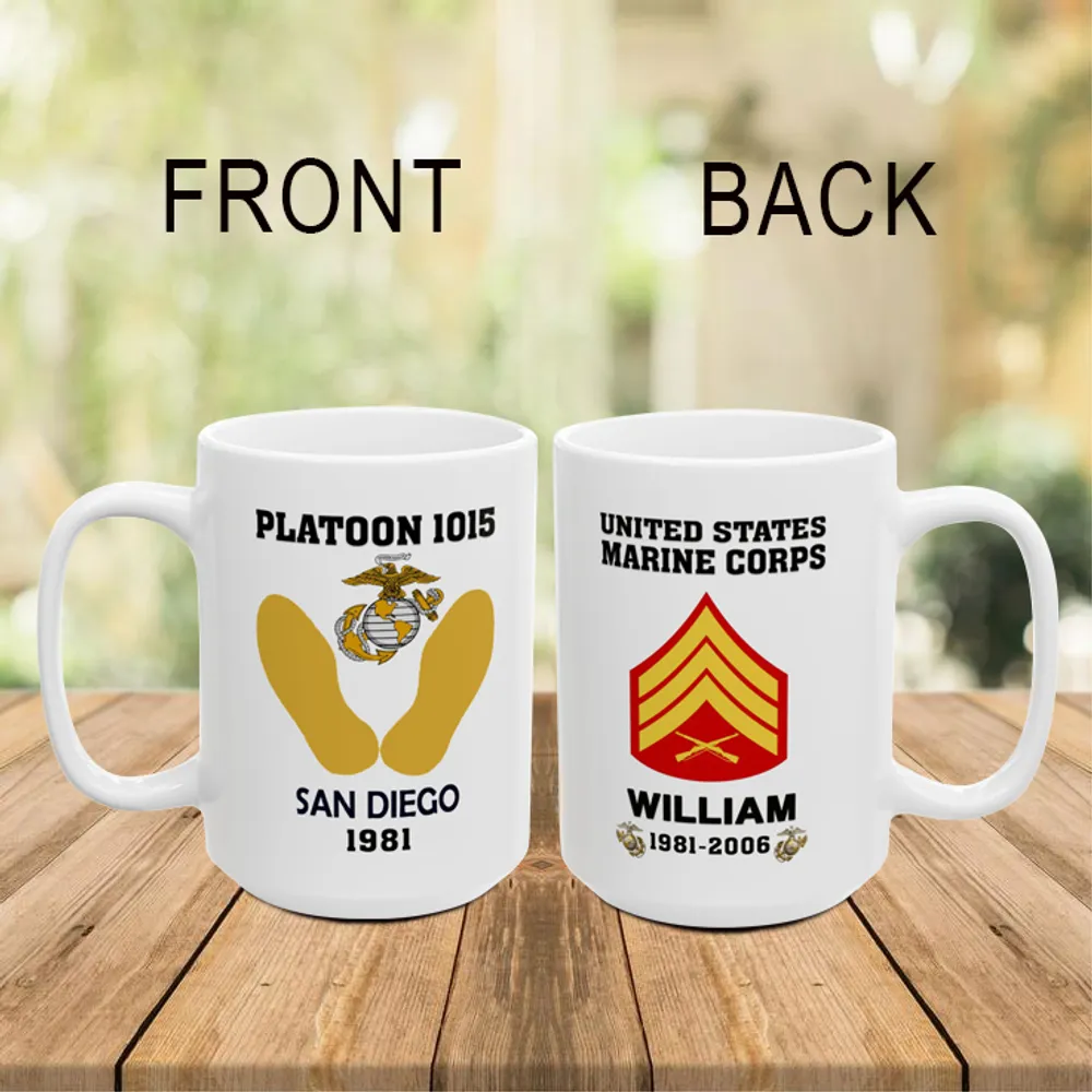 Personalized Marine Mugs